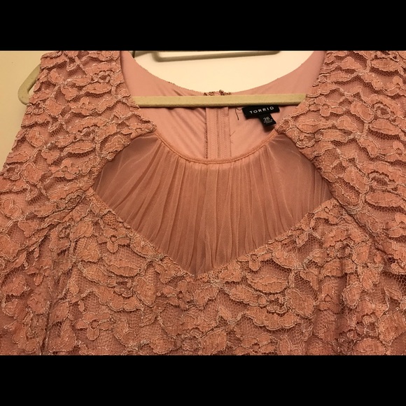 Torrid Lace Metallic Party Dress - Picture 4 of 11